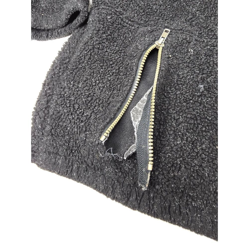 Vtg Bear Fleece Performance Men's Black Fleece Jacket L Full Zip USA Outdoor‎ - Picture 4 of 11